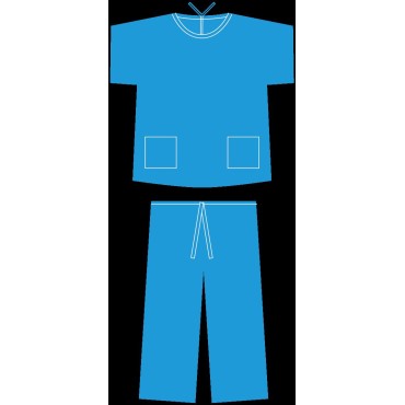 PIJAMA QUIRURGICO AZUL SMS...