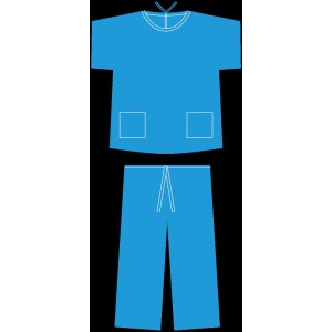 Pijama Quirúrgico azul SMS...